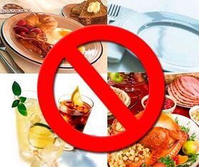 Observing diet as a way of treating prostatitis in men